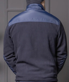 Костюм чоловічий ДСНС демісезонний. Комплект флісова кофта + штани темно-синій 56 - зображення 10