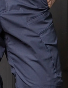 Костюм чоловічий ДСНС демісезонний. Комплект флісова кофта + штани темно-синій 58 - зображення 4