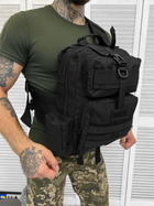 Тактичний однолямковий рюкзак Black 15 л - изображение 1
