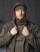 Чоловіча куртка НГУ Softshell оливковий колір з анатомічним покроєм вітрозахисна XL - зображення 6