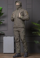 Мужская куртка НГУ Softshell оливковый цвет с анатомическим покроем ветрозащитная 2XL - изображение 11