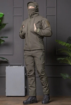 Чоловіча куртка НГУ Softshell оливковий колір з анатомічним покроєм вітрозахисна M - зображення 11
