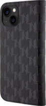 Etui z klapką Karl Lagerfeld Saffiano Monogram do Apple iPhone 14 Black (3666339122942) - obraz 1