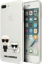 Etui Karl Lagerfeld Karl&Choupette do Apple iPhone 7/8 Plus Transparent (3700740494172) - obraz 1