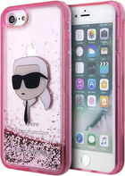 Etui Karl Lagerfeld Glitter Karl Head do Apple iPhone 7/8/SE 2020/SE 2022 Pink (3666339118877) - obraz 2