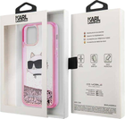 Etui Karl Lagerfeld Glitter Choupette Head do Apple iPhone 12/ 12 Pro Pink (3666339119065) - obraz 1