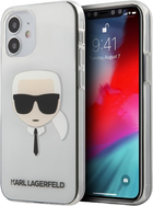 Etui Karl Lagerfeld Karl`s Head do Apple iPhone 12 mini Transparent (3700740482988) - obraz 1