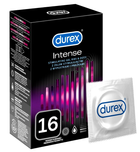 Prezerwatywy Durex Intense z wypustkami prążkami i żelem stymulującym 16 szt (5997321772103) - obraz 1