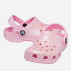 Crocsy dziecięce dla dziewczynki Crocs Classic Glitter Clog TCR206992 25-26 Różowe (196265255436) - obraz 2