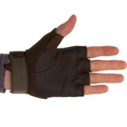 Тактичні рукавички з відкритими пальцями BLACKHAWK BC-4380 L Olive - зображення 3