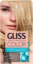 Farba do włosów Gliss Color Care & Moisture 10-1 Ultra Jasny Perłowy Blond 143 ml (9000101262223) - obraz 1