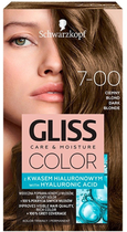 Farba do włosów Gliss Color Care & Moisture 7-00 Ciemny Blond 143 ml (9000101261806) - obraz 1