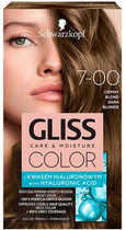 Farba do włosów Gliss Color Care & Moisture 7-00 Ciemny Blond 143 ml (9000101261806)