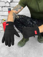 Тактичні флісові рукавички Tactical Gloves Black L - изображение 1