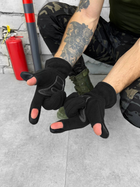 Тактичні флісові рукавички Tactical Gloves Black XL - изображение 3