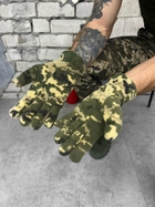 Тактичні флісові рукавички Tactical Gloves Піксель XXL - зображення 2