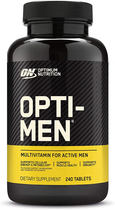 Мультивітаміни для активних чоловіків Optimum Nutrition Opti-Men (240 таблеток на 80 днів)
