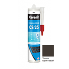 Силиконовый герметик Ceresit CS25 (темно-коричневый 58) 280мл