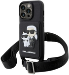 Etui Karl Lagerfeld Crossbody Saffiano Karl&Choupette do Apple iPhone 14 Pro Max Black (3666339123291)