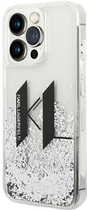 Панель Karl Lagerfeld Liquid Glitter Big KL для Apple iPhone 14 Pro Max Silver (3666339085711)