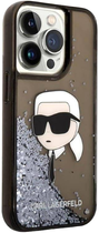 Панель Karl Lagerfeld Glitter Karl Head для Apple iPhone 14 Pro Max Black (3666339086831) - зображення 2
