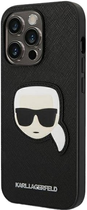 Etui Karl Lagerfeld Saffiano Karl Head Patch do Apple iPhone 14 Pro Max Black (3666339077068) - obraz 2