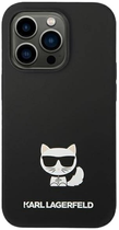 Панель Karl Lagerfeld Silicone Choupette Body для Apple iPhone 14 Pro Max Black (3666339076580) - зображення 3