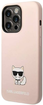 Панель Karl Lagerfeld Silicone Choupette Body для Apple iPhone 14 Pro Max Light Pink (3666339076665) - зображення 2