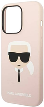 Etui Karl Lagerfeld Silicone Karl Head do Apple iPhone 14 Pro Max Pink (3666339085476) - obraz 4