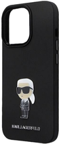 Etui Karl Lagerfeld Silicone Ikonik Metal Pin do Apple iPhone 14 Pro Max Black (3666339165987) - obraz 4