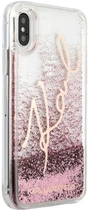 Etui Karl Lagerfeld Glitter Signature do Apple iPhone X/Xs Rose Gold 93700740494226) - obraz 3
