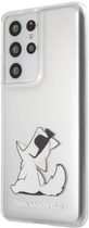 Etui Karl Lagerfeld Choupette Fun do Samsung Glalaxy S21 Ultra Transparent (3700740496954) - obraz 2