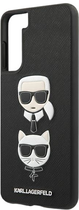 Etui Karl Lagerfeld Saffiano Ikonik Karl&Choupette Head do Samsung Glalaxy S21 Plus Black (3700740496732) - obraz 1