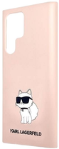 Панель Karl Lagerfeld Silicone Choupette для Samsung Galaxy S23 Ultra Pink (3666339117696) - зображення 3