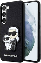 Etui Karl Lagerfeld Saffiano Karl&Choupette do Samsung Galaxy S23 Plus Black (3666339114732) - obraz 1
