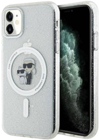 Панель Karl Lagerfeld Karl&Choupette Glitter MagSafe для Apple iPhone Xr/11 Transparent (3666339162672) - зображення 1