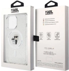 Панель Karl Lagerfeld Karl&Choupette Glitter MagSafe для Apple iPhone 13/13 Pro Transparent (3666339162696) - зображення 3