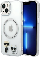 Etui Karl Lagerfeld Karl&Choupette Aluminium Magsafe do Apple iPhone 14 Plus Transparent (3666339077761) - obraz 1
