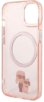 Панель Karl Lagerfeld Iconic Karl&Choupette Magsafe для Apple iPhone 14 Pink (3666339087562) - зображення 3