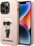 Etui Karl Lagerfeld Silicone Ikonik Magsafe do Apple iPhone 14 Pro Max Pink (3666339087678) - obraz 1