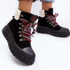Жіночі зимові черевики високі Ralotta 37 Чорні (5905677013825) - зображення 4