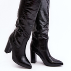 Жіночі чоботи Delul 38 Чорні (5905677993868) - зображення 1