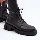 Жіночі черевики високі Zazoo 976A 37 Чорні (5905677981773) - зображення 6