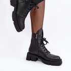 Жіночі черевики високі Zazoo 976A 40 Чорні (5905677981803) - зображення 3
