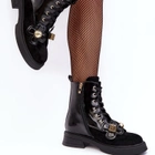 Жіночі зимові черевики високі S.Barski D&A MR870-76 37 Чорні (5905677950205) - зображення 4
