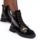 Жіночі зимові черевики високі S.Barski D&A MR870-76 39 Чорні (5905677950182) - зображення 5