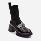 Жіночі черевики високі S.Barski D&A MR870-41 39 Чорні (5905677950588) - зображення 2