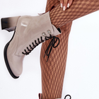 Жіночі зимові черевики високі S.Barski D&A MR870-06 37 Світло-сірі (5905677949629) - зображення 3