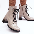 Жіночі зимові черевики високі S.Barski D&A MR870-06 36 Світло-сірі (5905677949636) - зображення 5