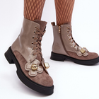 Жіночі зимові черевики високі S.Barski D&A MR870-76 37 Світло-коричневі (5905677949735) - зображення 4